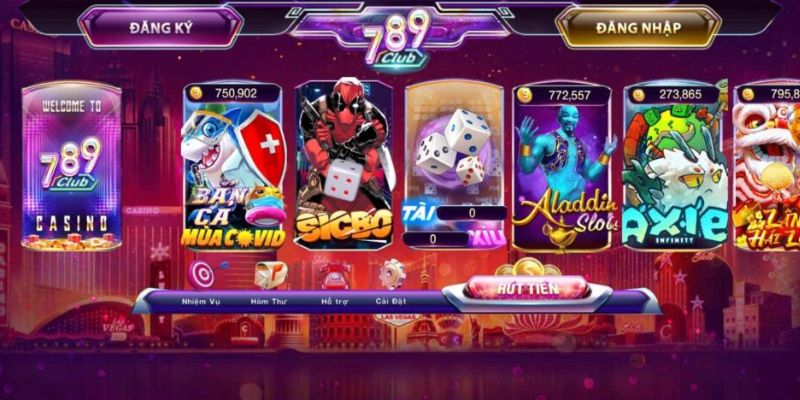 Kho tàng game cá cược 789CLUB rất phong phú